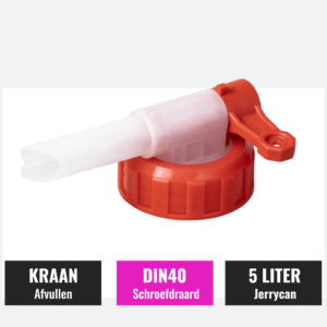 AFTAPKRAAN VOOR JERRYCAN din 40