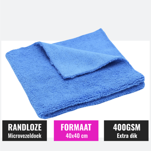 Microvezeldoek randloos blauw