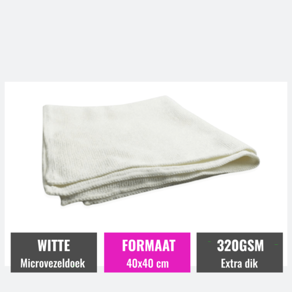 auto microvezeldoek wit