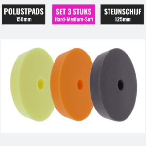 Polijstpads 150mm 3stuks gecko