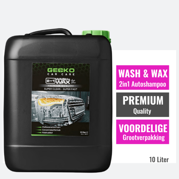 wash wax 2in1 10liter gecko