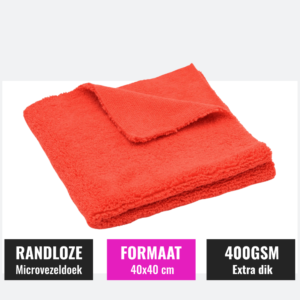 Microvezeldoek randloos rood