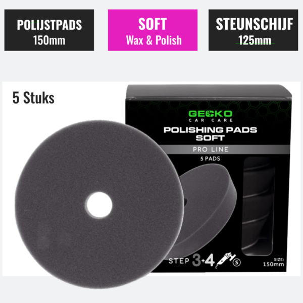 Polishing pads Soft gecko 5 stuks