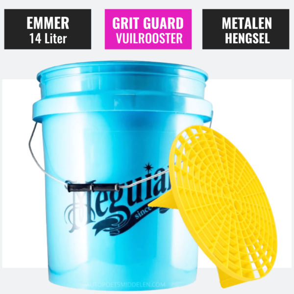 Meguiars Hybrid Ceramic Blue Bucket + Grit Guard