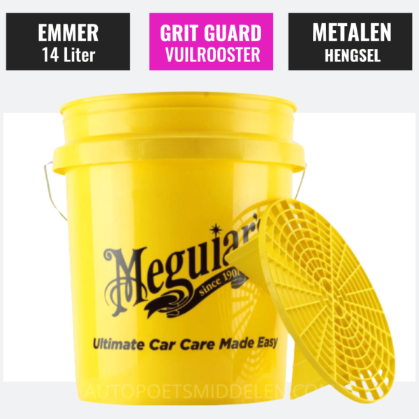 Meguiars Yellow Bucket en Grit Guard