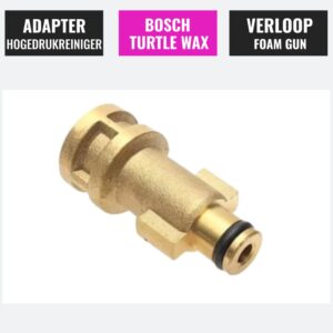 Adapter Bosch Turtle Wax hogedrukreiniger