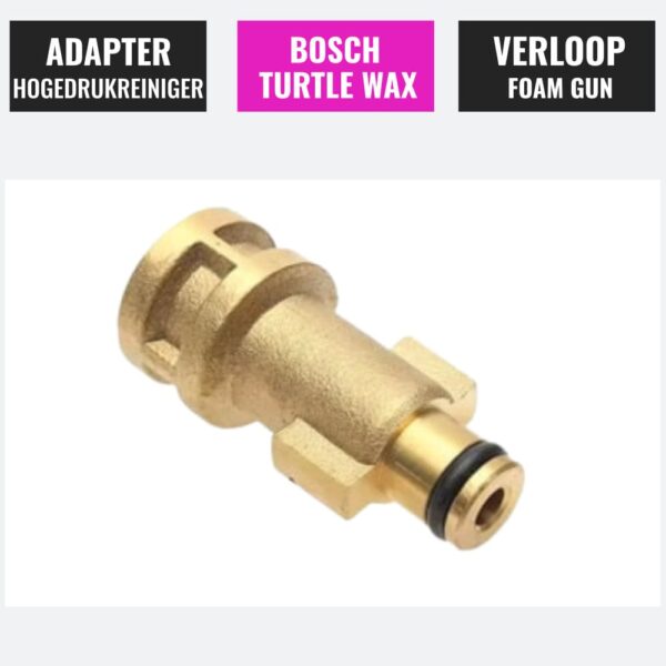 Adapter Bosch Turtle Wax hogedrukreiniger